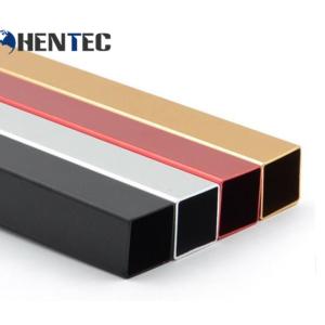 China Square Shape Stock Aluminum Extrusions CNC Deep Processing Customized on sale