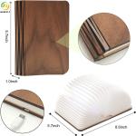 Novelty Product Led USB Rechargeable Lamp Various Shapes Wood Book Lamp