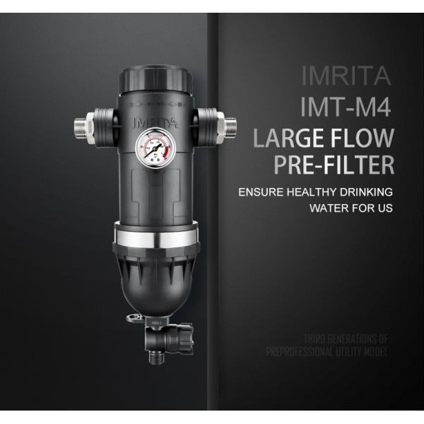 Sediment Removal 6T Flow Mesh Backwash Whole House Water Pre Filter System Imrita