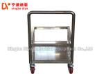 Large Load Bearing Lean Trolley , Stainless Steel Trolley With Brake