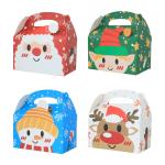 Eco Christmas Pastry Cake Box Cupcake Bouquet Packaging Boxes Portable