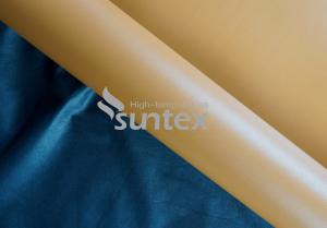 China Yellow Silicone Coated Glass Cloth for Emergency Fire Blanket factory