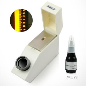 China Jewelry Optical Gem Refractometer With Polarizing Lens Stainless steel table factory