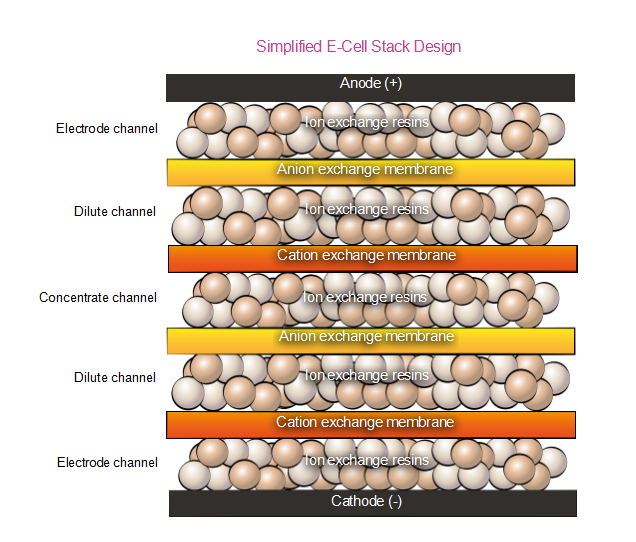 Suez EDI E-Cell Stack Model MK-3PharmHT Ultrapure Water For Injection