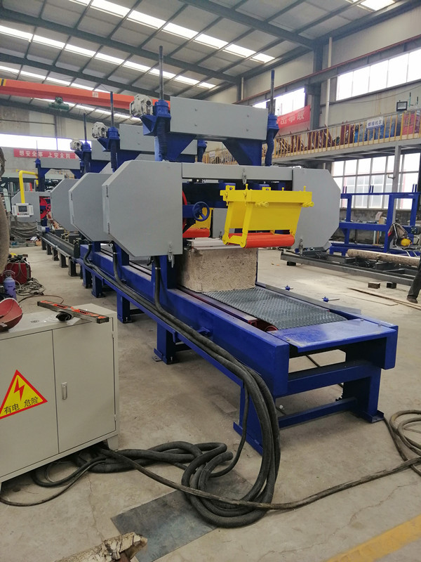6 Heads multiple Horizontal Resaw Band Saws For Large Wood Cants /wood resaws machine