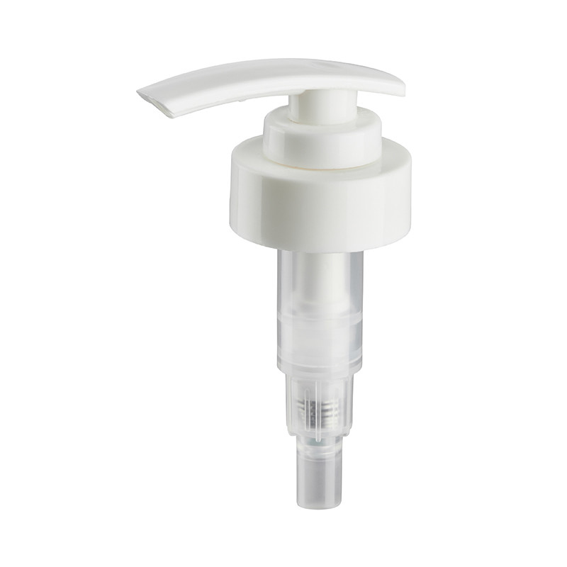 28-400 Silver PP Plastic Lotion Dispenser Pump Long Nozzle With Dip Tube Clip Switch