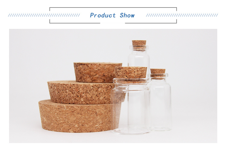 Mini Bottle Caps Cork Stopper Tops Small Vial Sealing 10mm