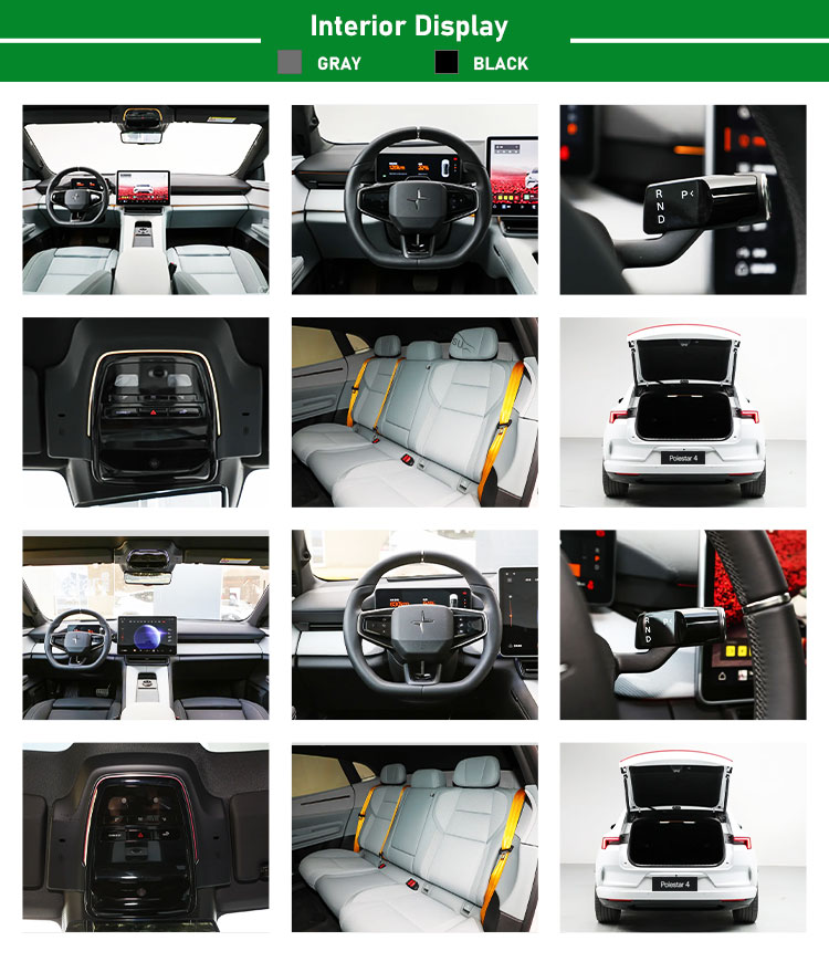 Energy Vehicle Pure Electric Carro Electrico 2024 Polestar 4 Pro Plus L*W*H 4845x1994x1544 Battery Capacity kw/h 102kw/h