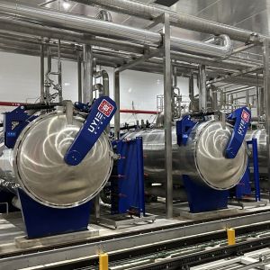 Heat Sterilization Fully Automatic Static Retort Pressure Sterilizer Batch