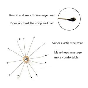 Multi Functional Handheld Scalp Head Massager Stainless Steel Manual Scalp