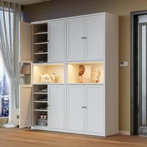 China Large-Capacity Multi-Layer Dust-Proof Steel Shoe Storage Cabinet For Home Entrance, Home Exterior Door, Elevator Aisle factory