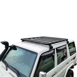 China Roof Mount Black Aluminum Alloy Luggage Rack for LC79 Space-Saving and Durable factory