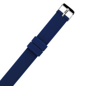 China ODM One Piece Silicone Watch Bands , Flat 18mm Rubber Watch Strap factory