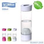 OEM PET Portable Alkaline Water Bottle Infuser Food Grade Material WellBlue