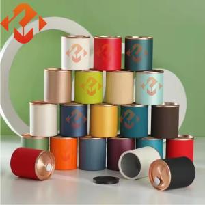 China Easy Tear Paper Composite Cans Customization Kraft Paper Cylinder Containers factory