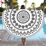 Sand Free Sublimated Beach Towels High Color Fastness Breathable Portable