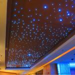 RF Remote RGB Lights Fiber Optic Star Ceiling Panels Polyester Fiberboard For