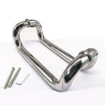 Modern Glass Door Pull Handle , Ss304 Stainless Steel Door Handle Oem Dia 19mm