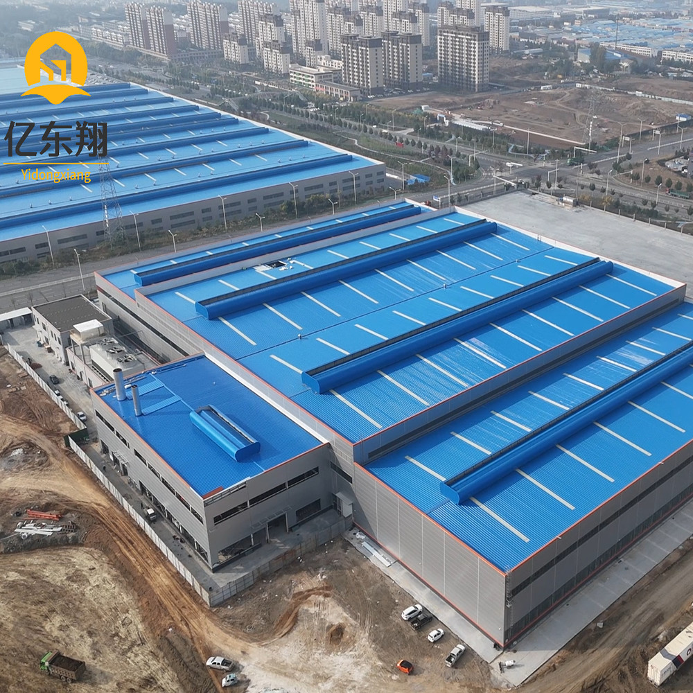 Customized CAD Drawing Welded H Steel Steel Structure Building For Workshop Visit And Check In Different Designs