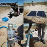 1500W Solar Pump Inverter 3Hp Ac Submersible Solar Pump Bore Depth 50m Solar