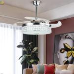 LED Nordic Fan Light Pendant Art Baking Paint For Home