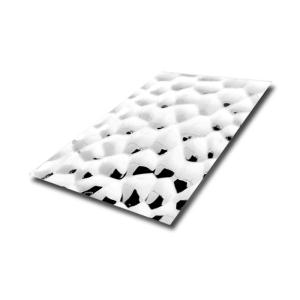 China AISI 304 316 PVD Color Mirror Finish Hammered Texture Sheet Of Stainless Steel For Decoration factory