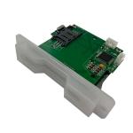 Manual Insert 60mA RS232 Semi Transparent Bezel IC Card Reader