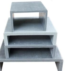 China C Shape FRP Pultruded Profiles Customized Height And Lightweight，Corrosion-resistant Material factory