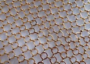 China Brass and Copper Decorative Ring Mesh Curtain Decorates Your Room And Office factory