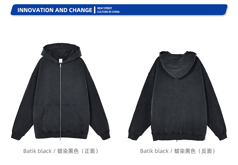High Neck Zip Up Hoodie Sweatshirt 3d Puff Print Streetwear Men'S Pullover Regular Sleeve Style