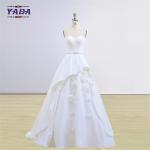 Elegant vintage handmade appliqued korean style dress strapless dresses latest