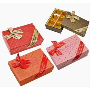 China Luxury Style Rigid Chocolate Box 6 Grids Customized Service Accepted factory