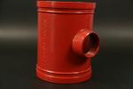Military Ship Piping System Grooved Tee Fittings For Casting Ductile Iron Pipes