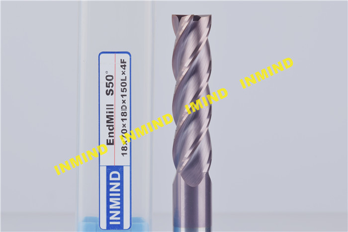 High Precision Solid Carbide Endmills Long Shank Type , 150 mm Length