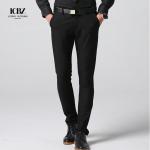 2022 Men's Black Suit Pants Straight Leg for Formal and Casual Occasions in
