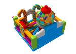 Digital Painting Colorful Candy 6x6.5x5.8m Inflatable Fun Park