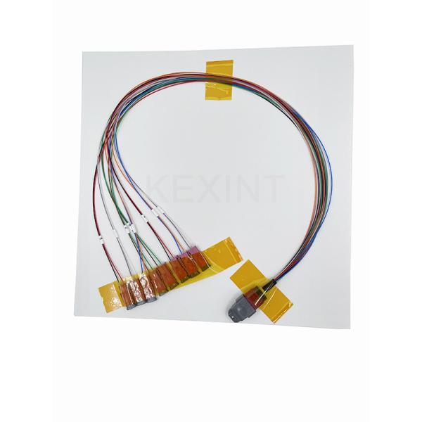 KEXINT MTP (MPO) Female APC To MDC 16 Fiber Breakout OM4 (50/125) Fiber Optic