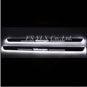 China VW LED moving door scuff courtesy light led door sill plate lights for VW CC golf tiguan factory