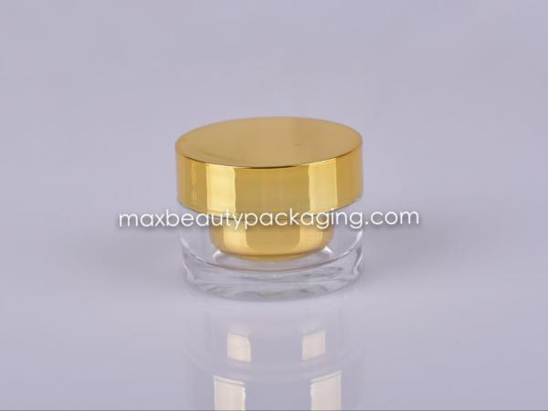 top quality acrylic PMMA cream jar 15g plastic cream jar UV coating straight