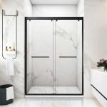 Fine Polished Edge Decoration Clear Tempered Shower Glass for Frame Shower Doors