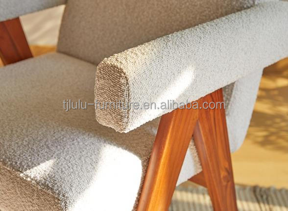 NO Folded Latest Design Home Furniture Upholstered Living Room Chair featuring Solid Wood Accent Chairs