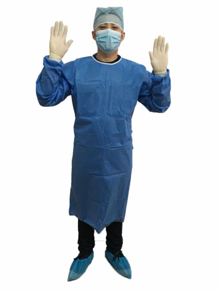 Standard Surgical Gown SMS or SMMS,Fluid repellent and abrasion resistance