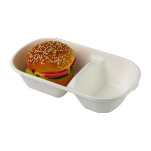 China Biodegradable Sugarcane Bagasse Food Container Cutlery Eco Disposable Sugarcane Pulp factory
