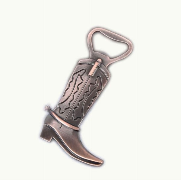 Cool Innovative wholesale wedding favor, fancy gift, antique copper cow boy boot beer bottle opener