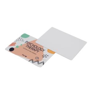 China DIY Personalized Double-Sided Sublimation Printable Plastic Blank Business Card factory