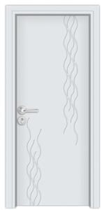 China AB-GM8097 PVC MDF interior door factory
