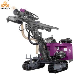 China Top Hammer Hard Rock Mining Hydraulic DTH Drill Rig with 22kw Max.Impulse Power factory