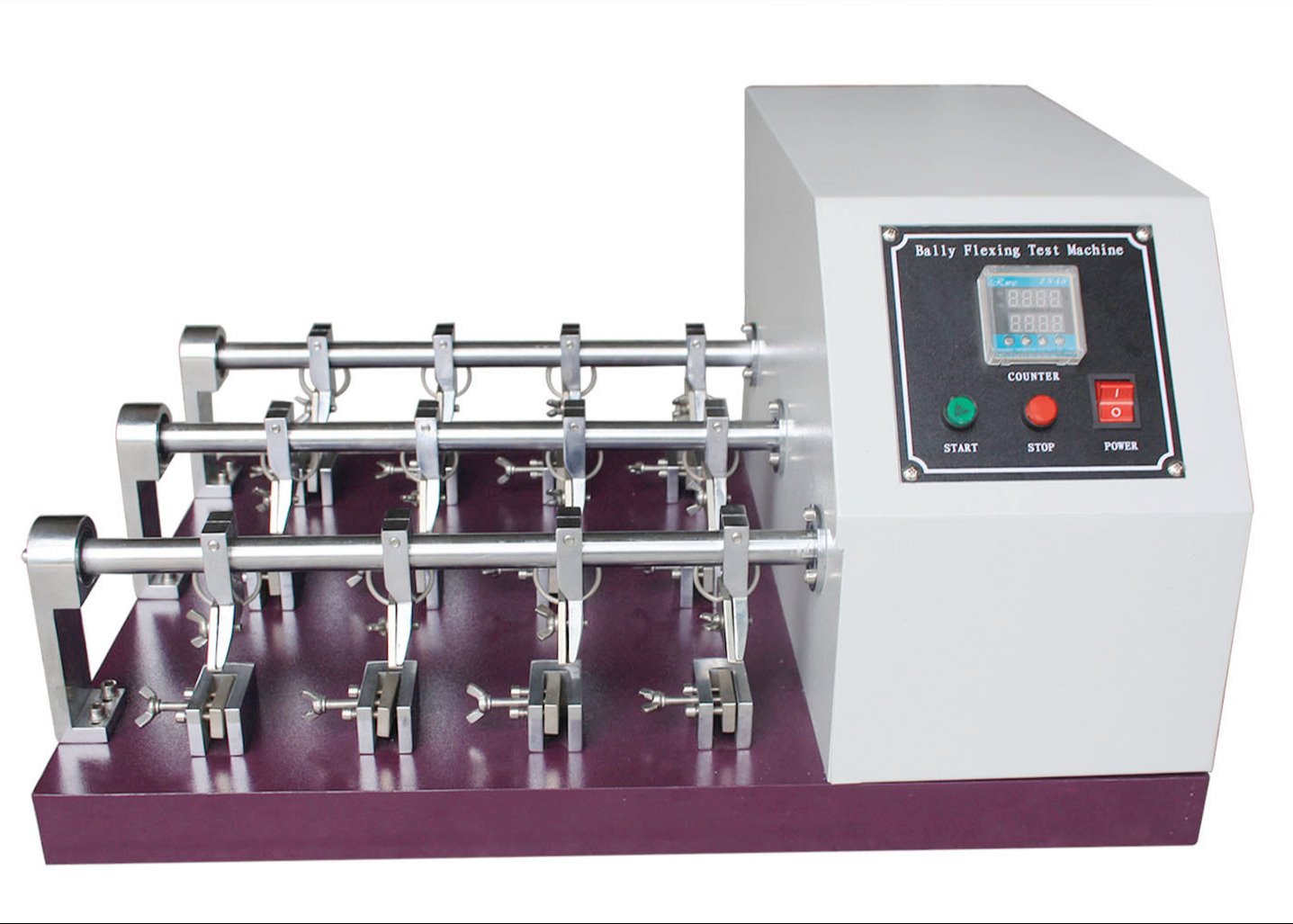 China Bally Flexometer Leather Flex Cracking Tester Flexing test machine factory