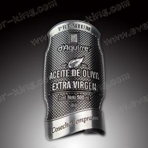 China Heat Resistant Bottled Beverage Embossed Spirit Labels factory