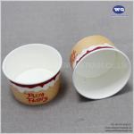 Custom LOGO 8oz Ice Cream Disposable Wood Pulp Paper Cups-Insulated Paper Hot